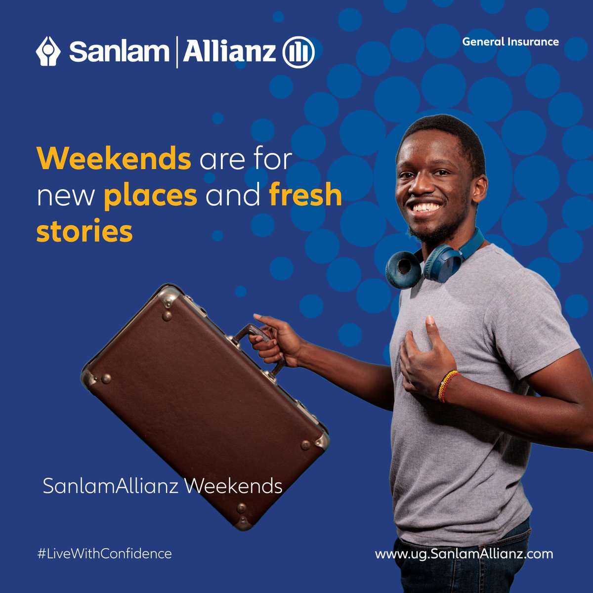 SanlamAllianzUg's tweet photo. Break the routine, explore something different, and make memories worth talking about on Monday.

#SanlamAllianzWeekends
#LiveWithConfidence https://t.co/kbjVDIxSCy