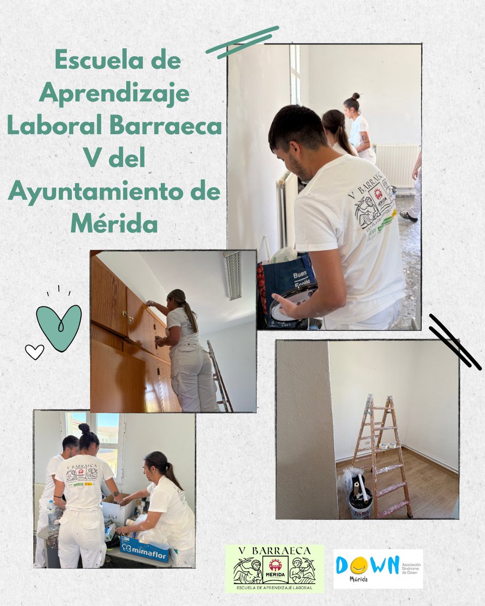 downmerida's tweet photo. Queremos agradecer a Escuela de Aprendizaje Laboral Barraeca V del Ayuntamiento de Mérida por pintarnos nuestros espacios en la Asociación.

¡Gracias por vuestro compromiso y dedicación!

💙💛 https://t.co/aTPf47Bgiz