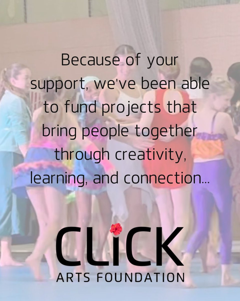 clickartsfound's tweet photo. Because of your support, we’ve been able to fund projects that bring people together through creativity, learning, and connection

But the demand is growing—and we want to do more.
Donate now: https://t.co/eKsbixuI1l

or Share this post to help us keep going. https://t.co/0g4sDhzU6Z