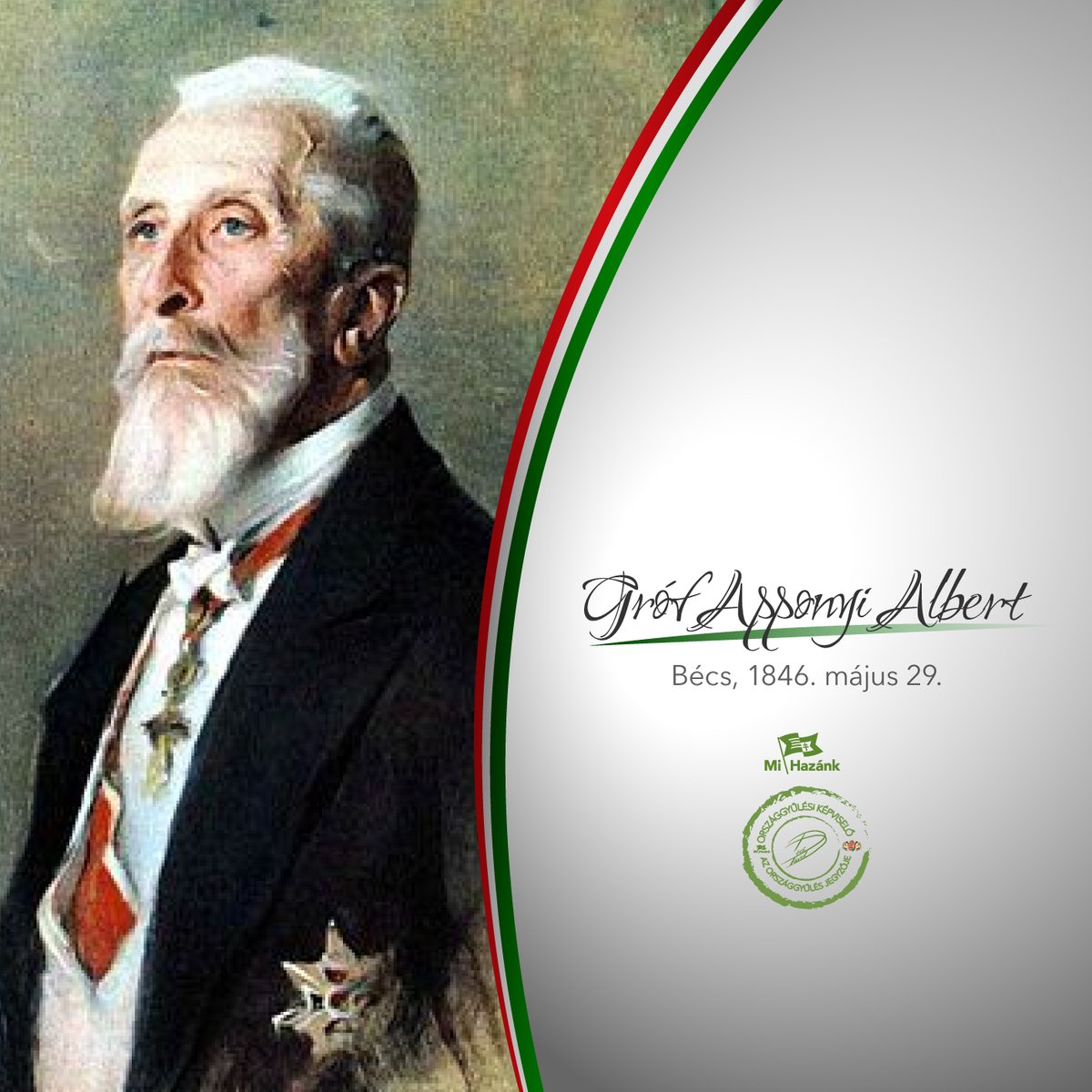 docsdavid_'s tweet photo. Gróf Apponyi Albert Bécsben született, 1846. május 29-én. https://t.co/4Vhc271ovY