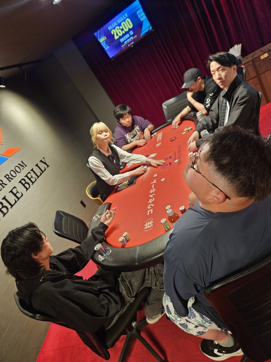 doublebelly_NLH's tweet photo. 2026.5.29(金)
🫐BLUE BELLY TOURNAMENT
5名＋ハウスでSTARTしてます⚔️

野生のまっきー参戦中☠️
レジクロは20:30⏰
皆様のご参加お待ちしております✨ https://t.co/IGaAjrZ6v8