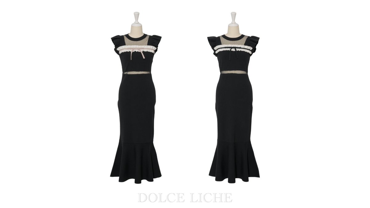 DOLCE LICHE ドットチュールフリルニットワンピース? There is always 