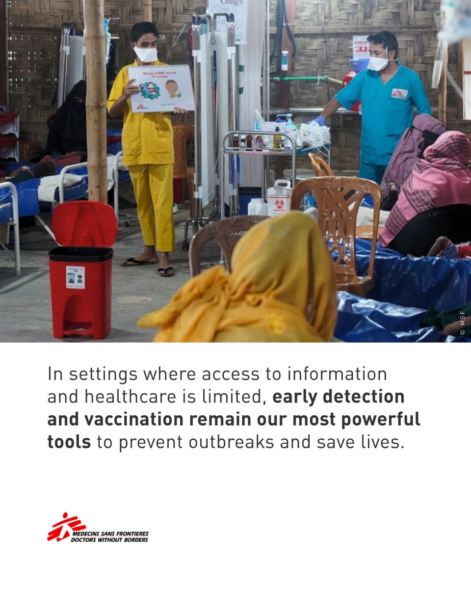 MSF_APAC's tweet photo. "This reality underscores an urgent need for wider vaccine access and expanded eligibility across the camps," says Mieke Steenssens, Country Medical Coordinator in #Bangladesh. https://t.co/uf5QFAVUqe