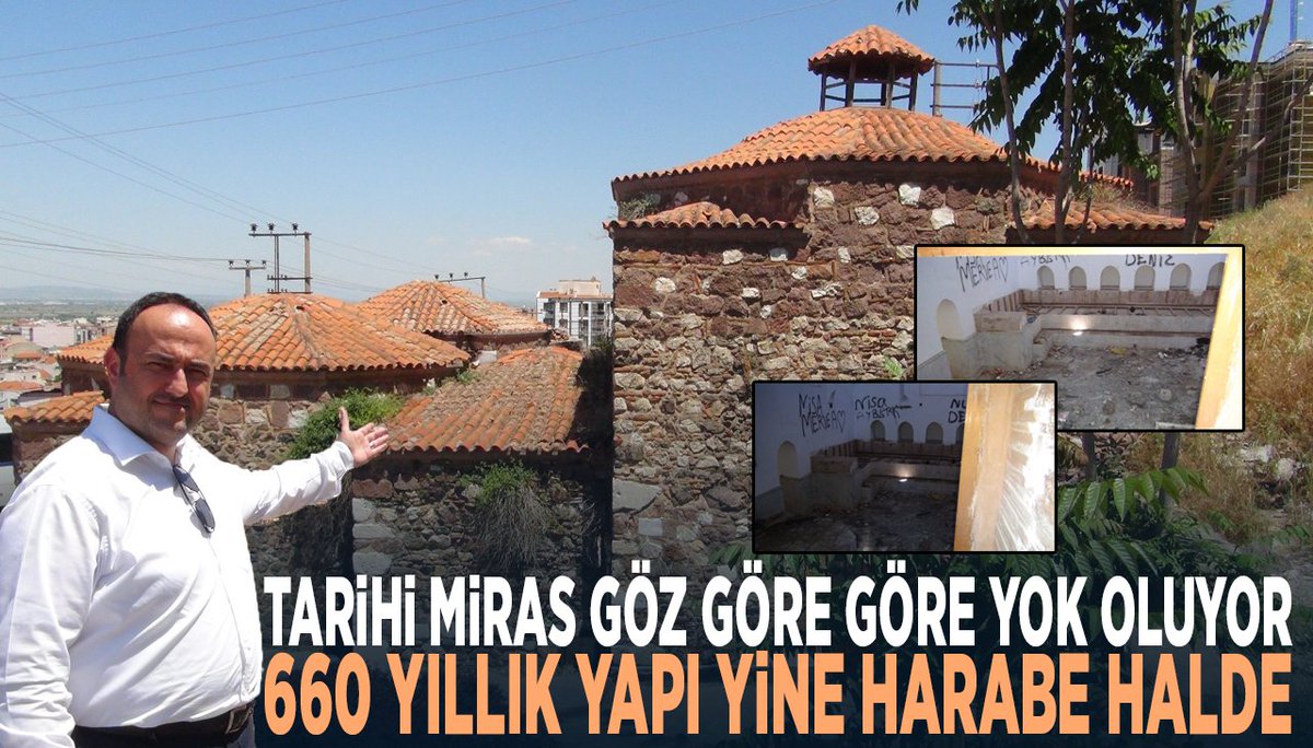 manisahaberleri's tweet photo. Milyonlar harcandı, tarihi hamam yeniden çürümeye terk edildi...
Haber için tıklayın.... https://t.co/grYb9AKASM https://t.co/7ySbzuKcKC