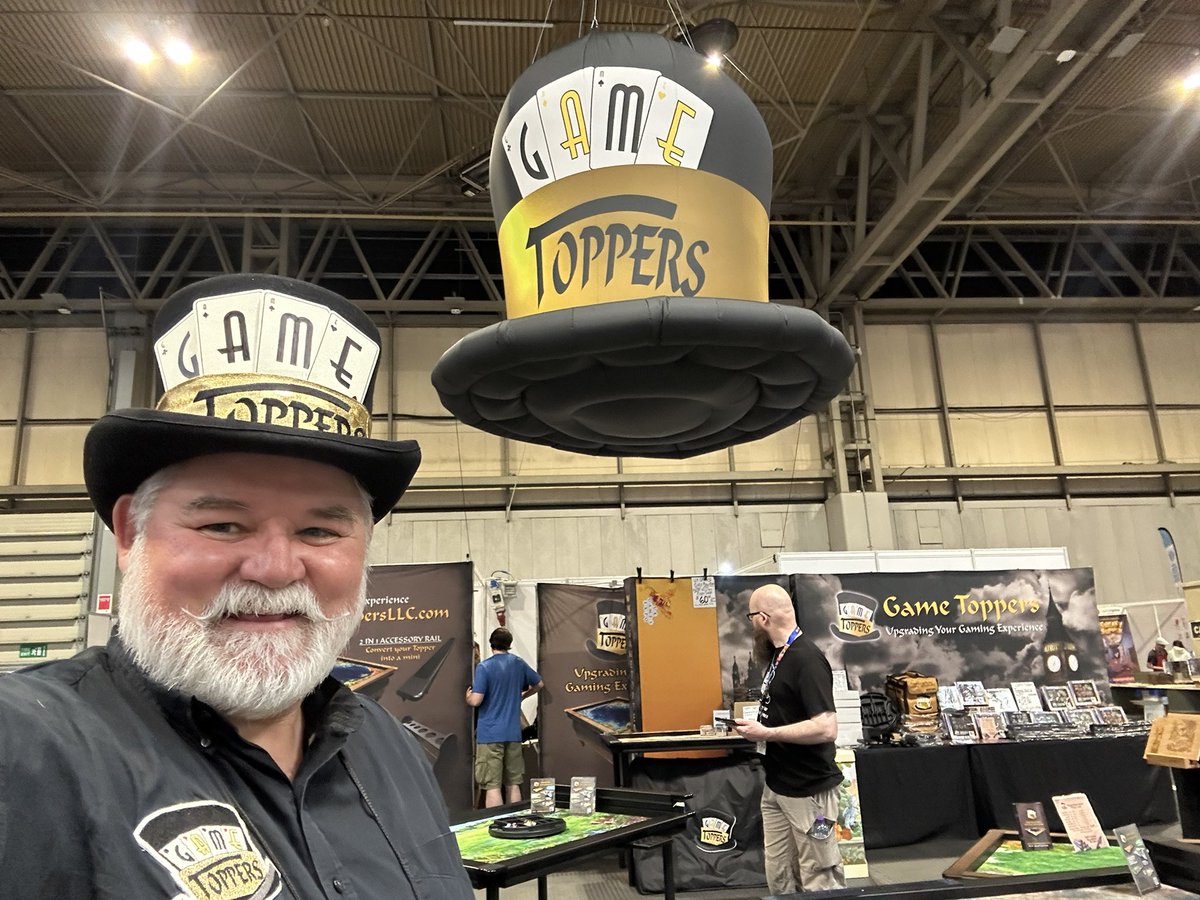 GameToppersLLC's tweet photo. We have a very limited number of @UKGamesExpo play mats 30“ x 72 for only $60. 
You can play on them in the open play area that we sponsor.
Get them while they last at the expo @GameToppersLLC hall 4-756 https://t.co/5rRpIqGAea