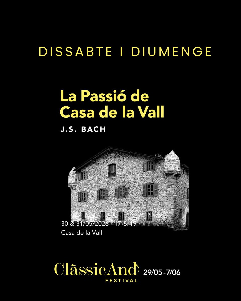Classicandorra's tweet photo. ⭐ L'agenda d'aquest cap de setmana del ClàssicAnd

🎫 Entrades a https://t.co/pIw5vWMkcC i a les oficines de turisme d'Andorra la Vella i Ordino. https://t.co/d8cWU4hTAr