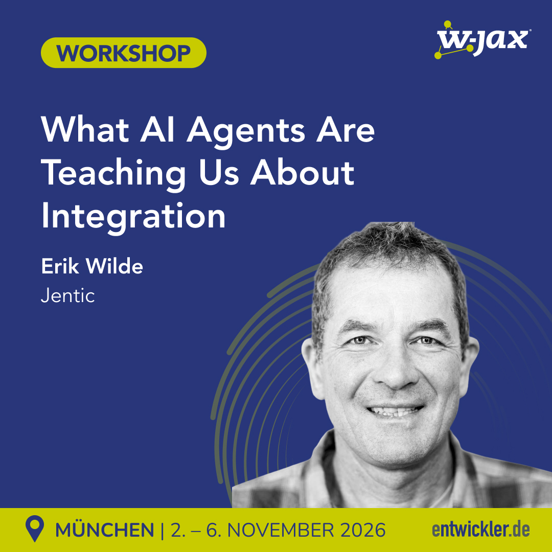 jaxcon's tweet photo. 🧩 Sind Deine Integration Surfaces bereit für AI Agents?

Auf der #jaxcon zeigt @dret in „What AI Agents Are Teaching Us About Integration“, wo Agents bei Discovery, Semantik, Composition &amp; Errors zuverlässig stolpern.

🔗 https://t.co/kGvw6zWTKx

#EnterpriseAI https://t.co/ut7UQeTTPb