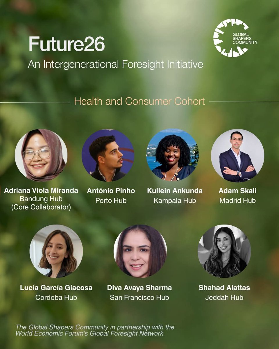 gsckampalahub's tweet photo. Congratulations to Global Shaper Kullein Ankunda of the Kampala Hub on being selected for the Future26 Cohort! Future26 is a flagship intergenerational foresight initiative by Global Shapers Community and the World Economic Forum's Global Foresight Network (GFN). #globalshapers https://t.co/5M10zX2iv3