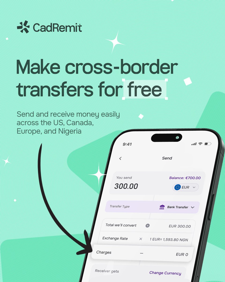 CadRemit's tweet photo. Enjoy seamless transfers across USA, Europe, Nigeria &amp; Canada this season at below-market rates.

Download the CadRemit App today...