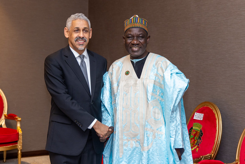 minepat237's tweet photo. @AfDB_Group En marge de cette cérémonie d’ouverture, le #MINEPAT Alamine Ousmane Mey a également eu des échanges avec de hauts responsables de la #BAD, dont le Président de cette Institution internationale, Dr Sidi Ould Tah.
#CoopérationAFDB_Cameroun #AM2026 https://t.co/DGAoyK7sUd