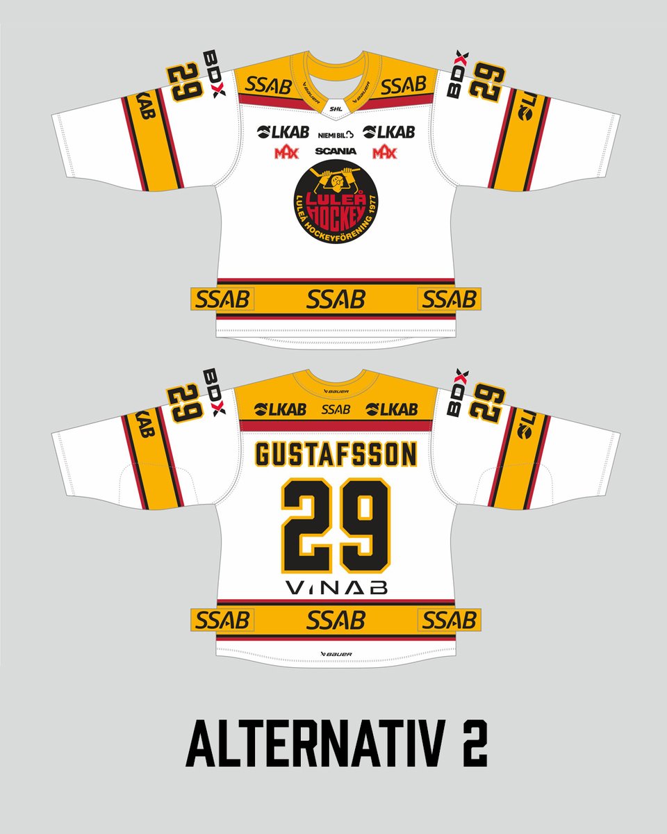 LuleaHockey's tweet photo. 🔥 Just nu kan alla medlemmar i Luleå Hockey rösta på vilket tredjeställ som vi skall spela i kommande säsong.

Bara under den första timmen har vi fått in över 800 röstningar. Tack för hjälpen - vi gör det tillsammans!

ℹ️ Läs mer om det hela på https://t.co/aQLqX6Xn3l. https://t.co/Y4ZEBs0BMv
