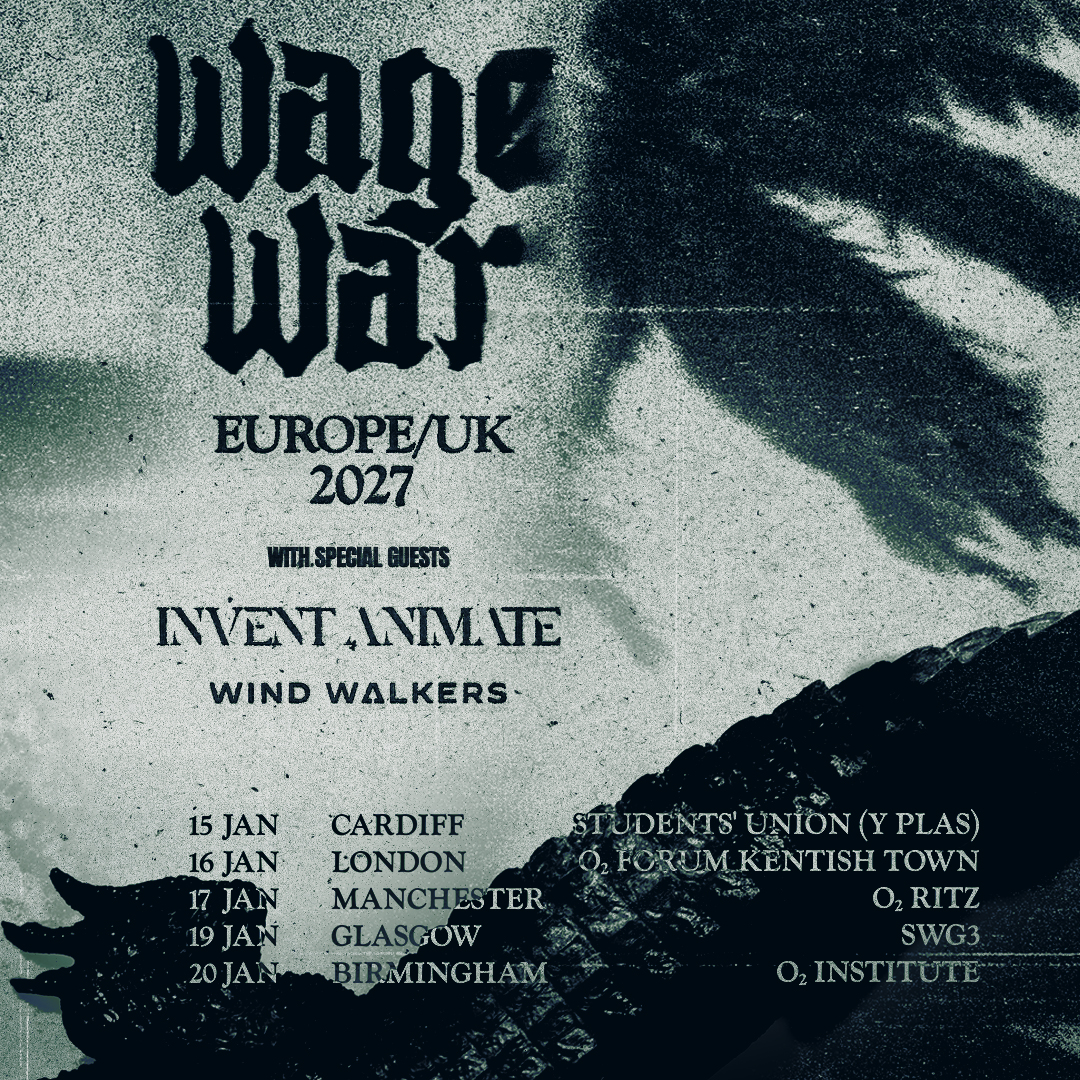 O2RitzManc's tweet photo. ON SALE // American metalcore band @wagewar play #O2RitzManchester Sun 17 Jan with special guests @Invent_Animate &amp; @WindWalkersBand🤘

Ticket available now👉 https://t.co/HpBZ8ia4bp https://t.co/cdUpIf8kv5