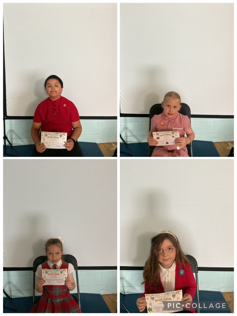 NewarkPrimary's tweet photo. Our star pupils this week! P5C produced an ‘out of this world’ assembly today, focusing on Space! 🪐 https://t.co/X8n4x1Y0PY