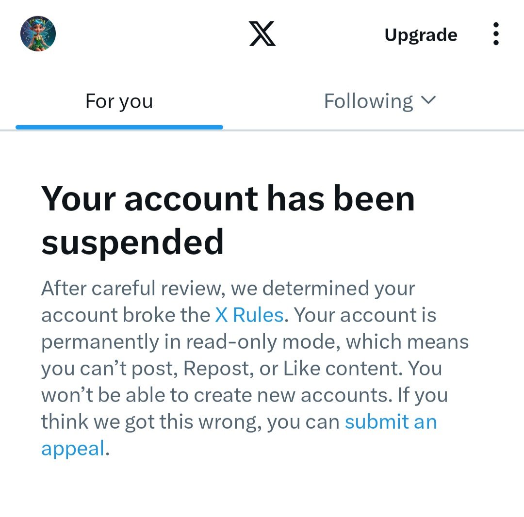 pixie08642's tweet photo. Yayyyy I'm back ๐
Apparently after "careful" consideration, X determined I had broken the rules & suspended my account ๐
After appeal, X determined I hadn't broken the rules ๐คช
A "U turn".... Just like the Labour party does when they are wrong! ๐
#Ai
#GotItWrong https://t.co/YISnFErErZ