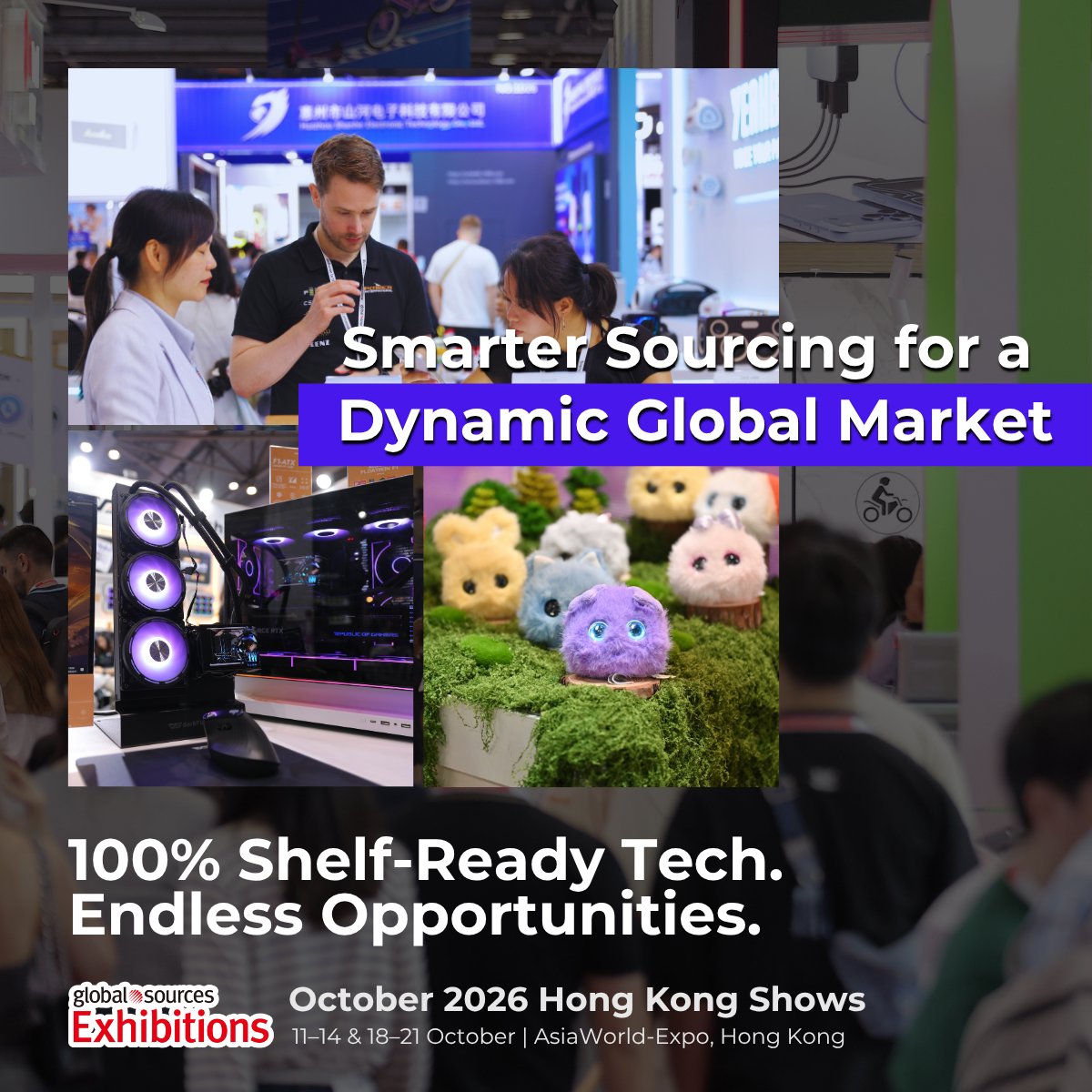 GlobalSources's tweet photo. Source what’s next in tech: attend our October Hong Kong Shows. After the US-China summit last May 13–15, tech supply chains are in the spotlight. Lock in better deals and stronger supplier ties. Source 100% shelf-ready electronics. Register now!

https://t.co/e17MHcQMQX https://t.co/U8RuObrhSK