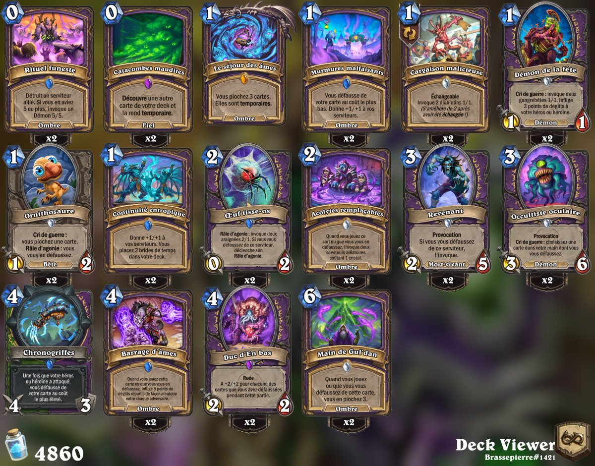 Pelthune's tweet photo. Top 6k to 1500 in one day with with deck : (63-27 70%)
Discolock
Deck code:
AAEBAcbwBwKPggPGsgcOtbkD1dED0OEDxYAEmJIFq5IFuLgFlcoG15cHhJkHpK0H1r4H2b4Hz78HAAA= https://t.co/yxS4Fyjcgu
