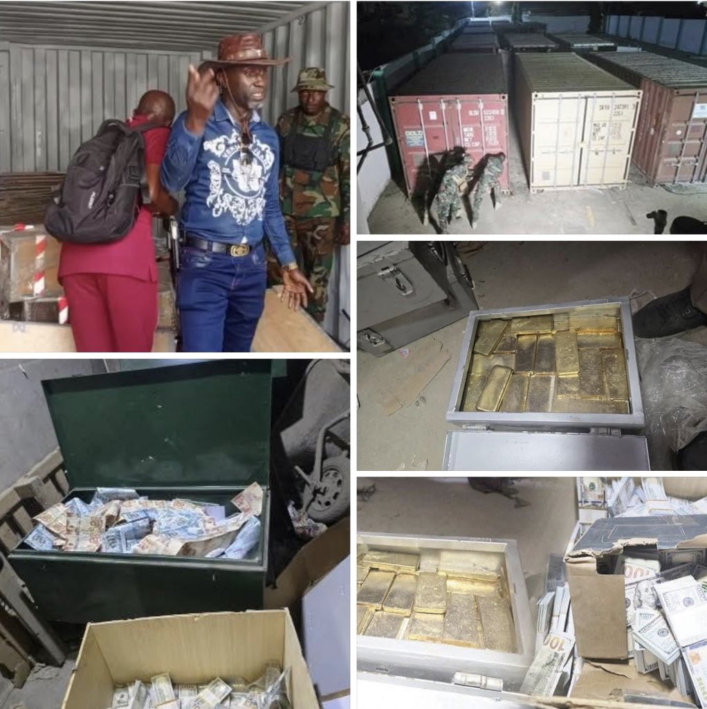 Sambryanbuabeng's tweet photo. Has there been any update on the 12 containers of US dollars and gold bars seized at Sapeiman back in February 2025? Or was it one of those things, “settings and twatis”? https://t.co/f2Xkx4YZp0
