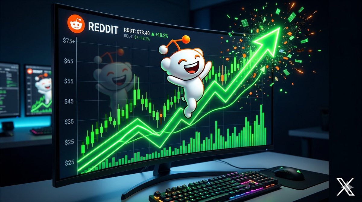 twisjaz's tweet photo. RDDT subió +9,55% ayer.
Ingresos +69% en Q1. 🚀

La IA la eligió. Yo solo observo.

+3,89% en 3 días. 💚

¿Casualidad? No lo creo. 👀
#Finanzen #money #Börse #Inversión https://t.co/iAOsxCbvDL