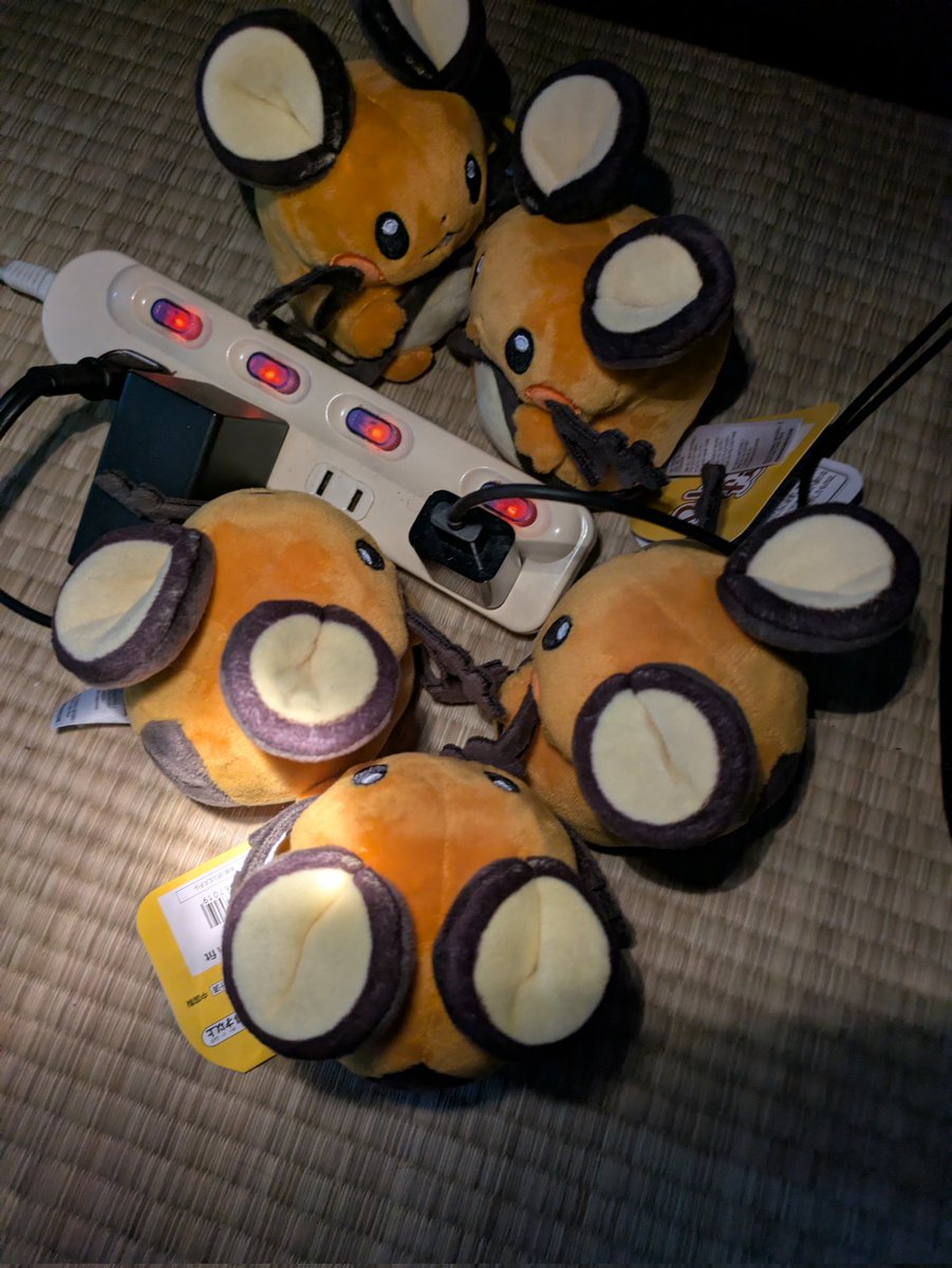 wawamogera's tweet photo. 真夜中のデデンネ達 https://t.co/GNuACYvkkN