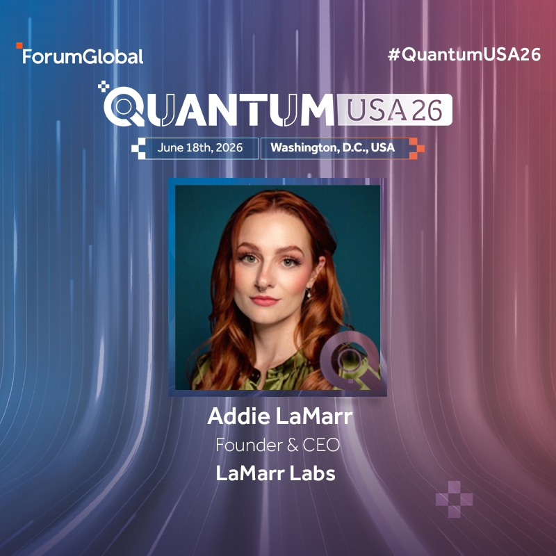 Forum_Global's tweet photo. How will the next generation of quantum computing reshape national security and market competition?

We host @addielamarr (LaMarr Labs) in Session 3 at #QuantumUSA26 to address critical transitions to post-quantum security.

🔗https://t.co/uKav0vvRgH
📆June 18th📍Washington, D.C. https://t.co/IjMFQPvIrs