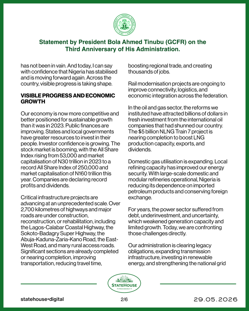 Presidency Nigeria tweet media