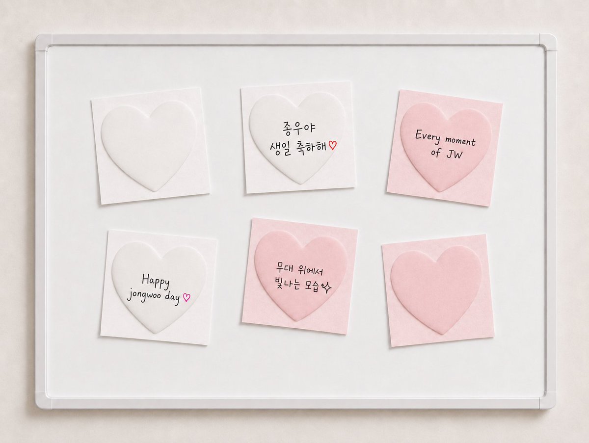 612_LoveModeON's tweet photo. ⠀⠀
'𝙏𝙤. 𝙅𝙤𝙣𝙜𝙒𝙤𝙤' 𝙈𝙚𝙨𝙨𝙖𝙜𝙚 𝙀𝙫𝙚𝙣𝙩 💌

종우를 위한 메시지를 남겨주세요!

🩷 종우에게 ‘Love Mode ON’ 된 순간
🤍 종우에게 전하는 생일 축하 메시지

https://t.co/PfLoZea4MB

링크를 통해 남겨주신 메시지는 정성껏 모아,
현장의 메시지 보드에 직접 부착해 드리며
추후 종우에게 직접 전달할 예정입니다💕

많은 참여 부탁드립니다💙

*링크로 메시지를 남겨주신 분들 중 추첨을 통해 소정의 선물을 드립니다.

#종우에게_러브모드온
#612_LoveModeON

#ONEPACT #JONGWOO #원팩트 #종우