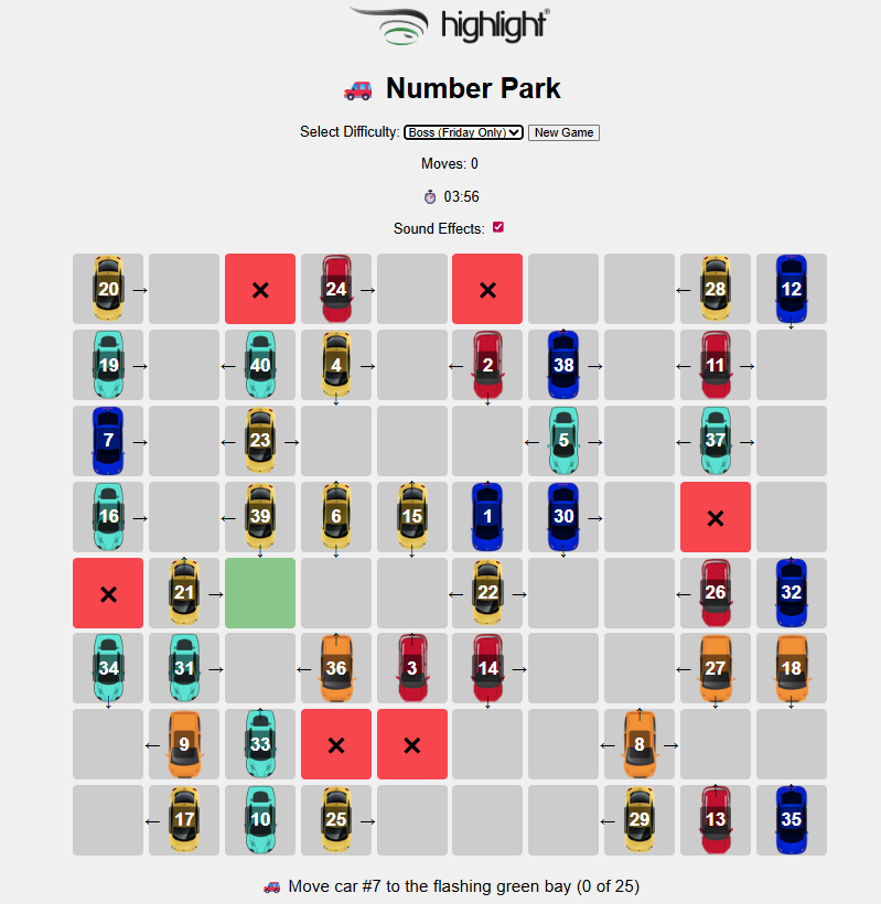 Highlight_UK's tweet photo. It's Friday and #BossFriday is unlocked on our #parkinggame 

Can you beat the clock....

https://t.co/TiKaPKWVfk https://t.co/smqQgy7vJE