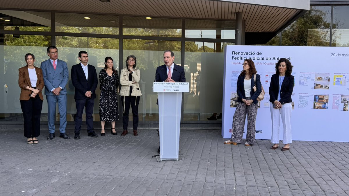 Aj_Sabadell's tweet photo. #ARA 🏗️ ⚖️ Les obres de renovació del Tribunal d’Instància de Sabadell ja estan en marxa

👨‍⚖️📜La renovació de l’edifici i les recents reformes legals contribuiran a modernitzar i agilitzar la justícia

✅ Una inversió per adaptar la justícia a les necessitats actuals i futures de la ciutat

#Sabadell #Justícia #EquipamentsPúblics
