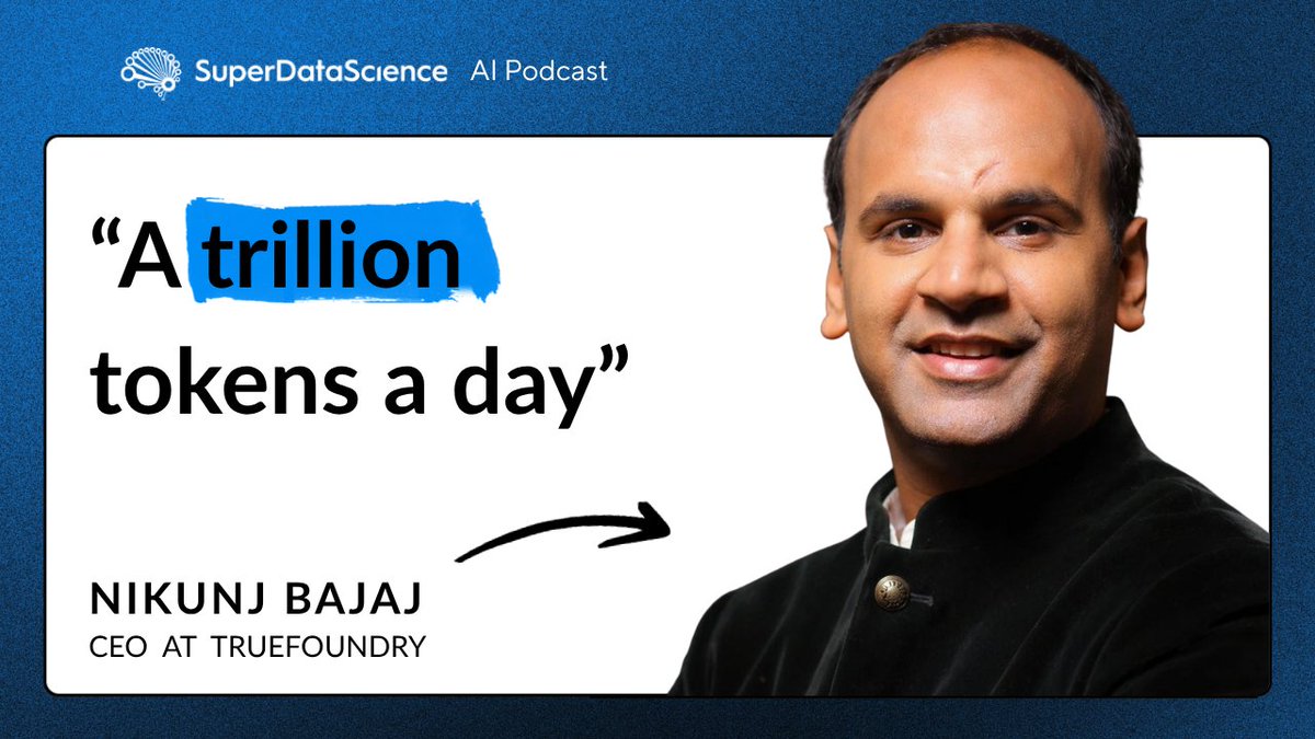 superdatasci's tweet photo. TrueFoundry’s Nikunj Bajaj speaks to @JonKrohnLearns about how enterprises like Nvidia and Siemens are realizing over $100 million in returns from single AI agent deployments, and why the conventional advice to “start small” is exactly the wrong way to roll out agents in a large organization.

Watch the episode here: https://t.co/zWxyQ1CZam