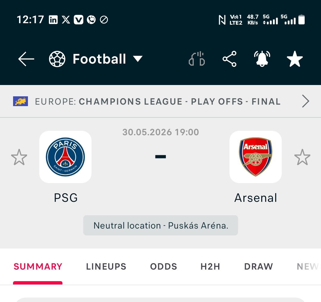 OddsVision tweet media