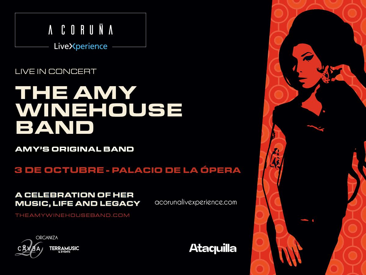 Ataquilla_com's tweet photo. Disfruta de los mejores temas de Amy Winehouse con la banda original de la artista 🖤

📍A Coruña | 03.10.26

Esta edición del A Coruña LiveXperience promete 😎

¡Entradas ya a la venta!
👉🏼 https://t.co/CveE94xxI0 https://t.co/kqwVViv8eq