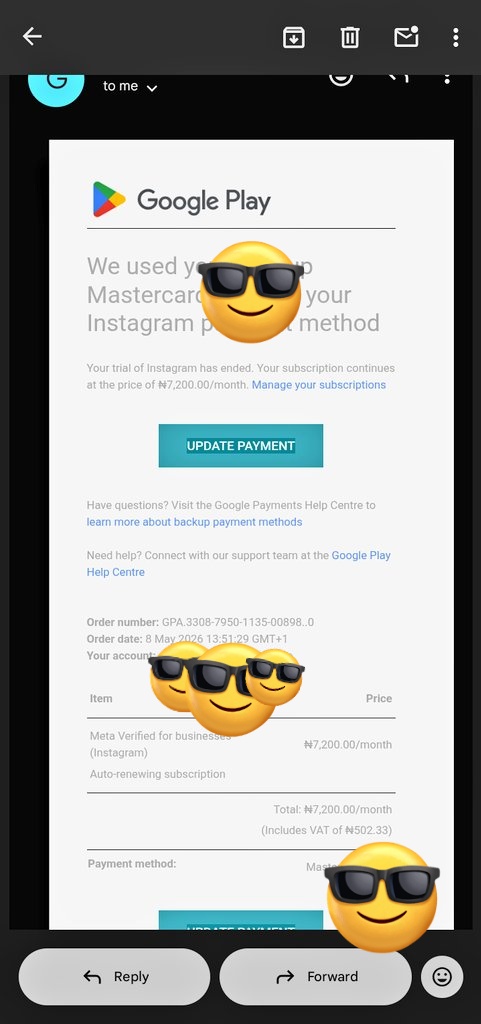 emmaojule's tweet photo. @Meta @Mosseri my friend @kreativezach pays ₦5,000/month for Meta Verified.
@ojulezaccharias @smhosyjunc @tkhglobal @smcfuniport @zachmediahq @editzbyzacch
ALL disabled by Account Integrity bot. No appeal access. Video selfie = "unexpected error".
Fix this. #MetaVerifiedScam https://t.co/I3a5aBF1S9