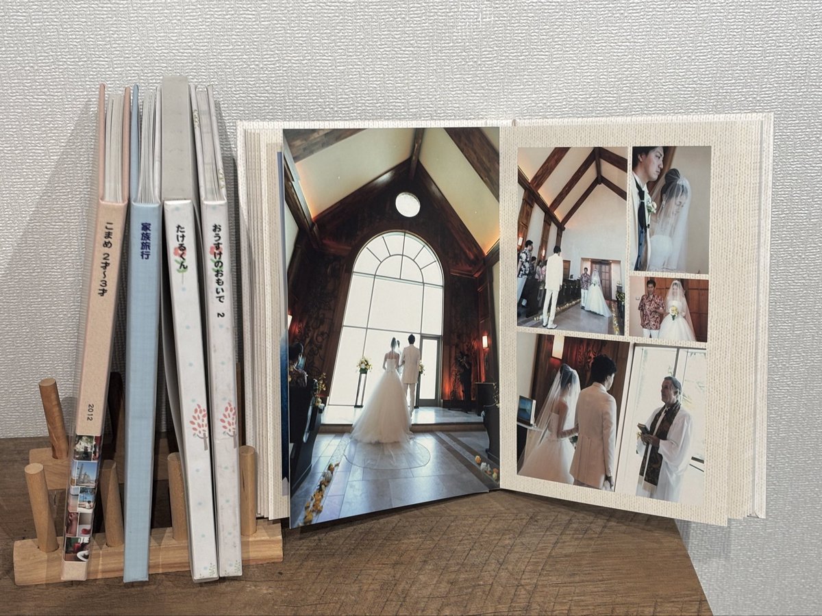 旅行や記念日などの写真を1冊の本のようにまとめることができるフォト