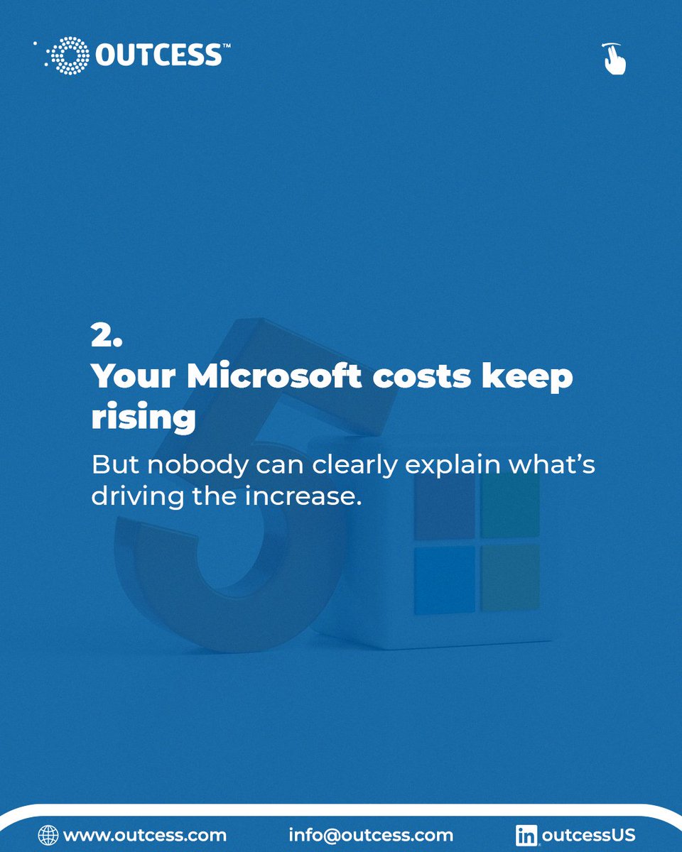 OutcessPowered's tweet photo. Most businesses don’t think they need a Microsoft licensing partner… until the confusion starts affecting operations.

But not to worry.

Here are the signs to look out for before making that decision. 

Swipe through!

#microsoftlicense https://t.co/aHkauU952K