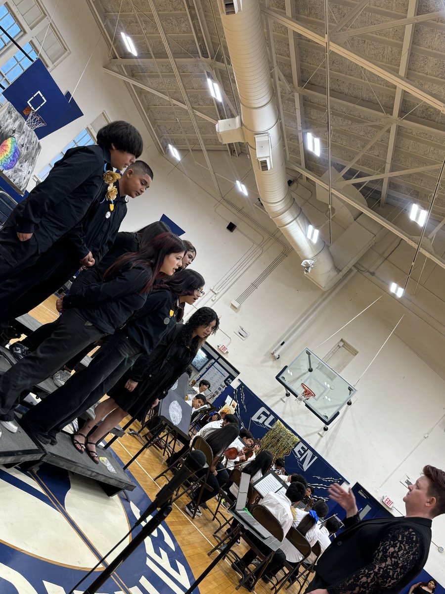 Guillen_Middle's tweet photo. What an incredible evening celebrating the talent and dedication of our Orchestra, Mariachi, and Choir students at our End of Year Concert! π»πΊπΆ Thank you to our amazing director! Our students continue to shine on and off the stage! #BreakTheCycle #AccountabilityEqualsLove https://t.co/I4EtGglzqw