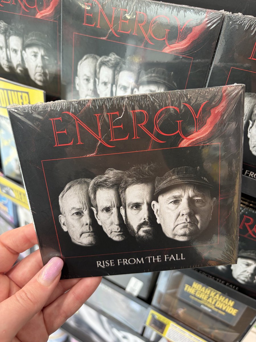 hmvKettering's tweet photo. Ahead of their in-store performance on Saturday 30th May, come in and pick up your copy of ‘Rise From The Fall’ by Energy today!

Originally formed in Corby in 1976, this year the band are celebrating 50 years of music.

#NewMusicFriday https://t.co/fvUATCKVCh