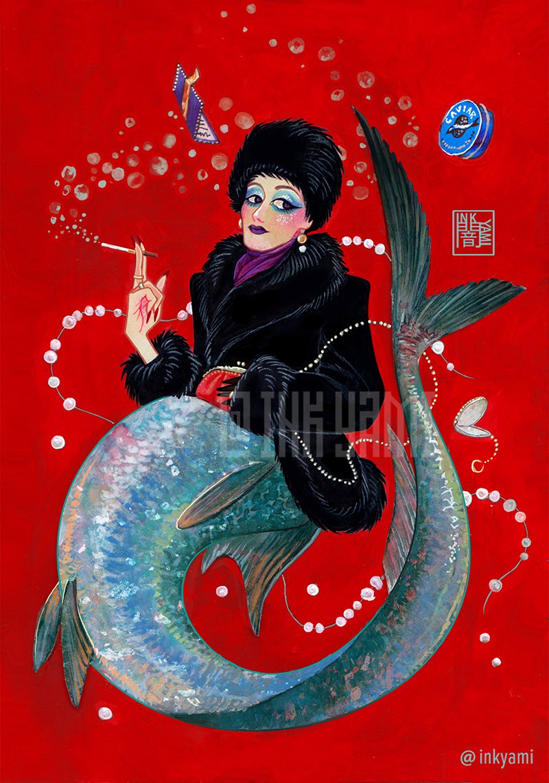 slavic_chthonic's tweet photo. Choose your fighter 
(they both will eat you)

#mermay https://t.co/BjnEnMx7kW