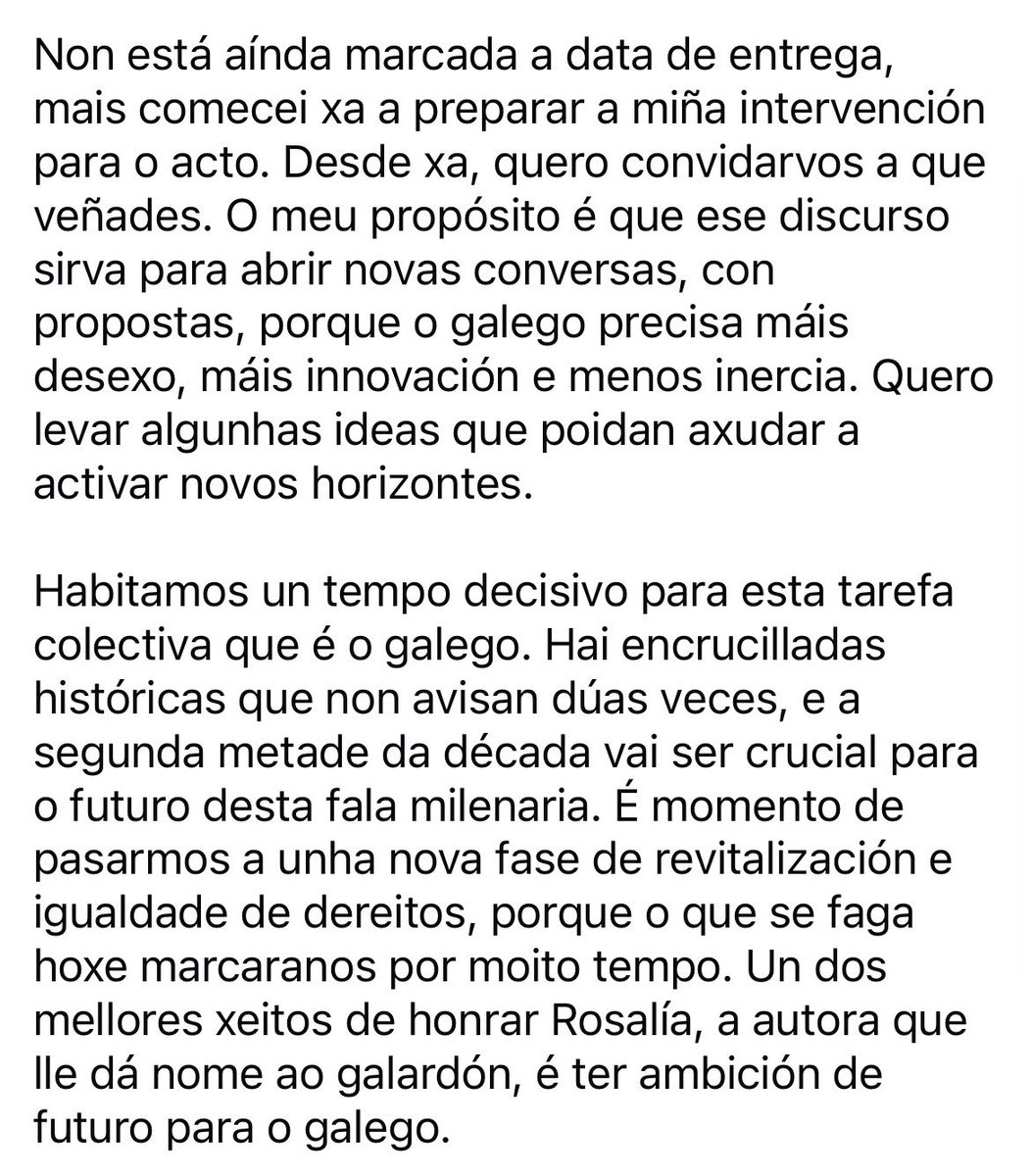 carloscallon's tweet photo. Moi agradecido polo premio Rosalía de Castro 2026, e en tan lindísima compañía!

Un dos mellores xeitos de honrar Rosalía é ter ambición de futuro para o galego. O día da entrega quero vervos e que falemos de desexo e horizontes ♥️🩵 https://t.co/6uw1j7K6Uv
