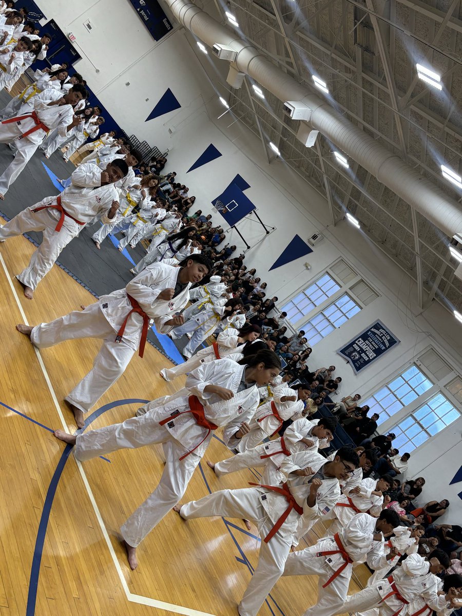 Guillen_Middle's tweet photo. Proud of our students at our End of Year Belt Ceremony for our Kickstart Karate Program! Their discipline, growth, and perseverance were on full display. π₯π #BreakTheCycle #AccountabilityEqualsLove https://t.co/lDD51GpYR3