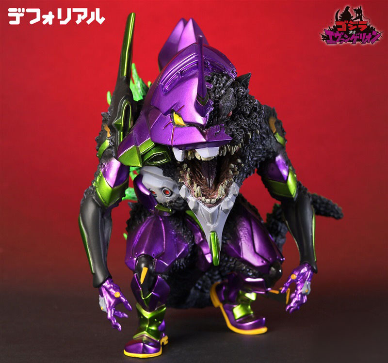 subculpark's tweet photo. ゴジラとエヴァの組み合わせは、インパクトがあるな
メタリックな塗装がカッコイ！

[電撃ホビーウェブ]
「ゴジラ対エヴァンゲリオン」エヴァンゲリオン初号機“G”覚醒形態のデフォルメフィギュア「デフォリアル」が光沢感と重厚感あふれるメタリックVer.となって登場！
https://t.co/sl4mZLrAfN https://t.co/2QZl3L8PXp
