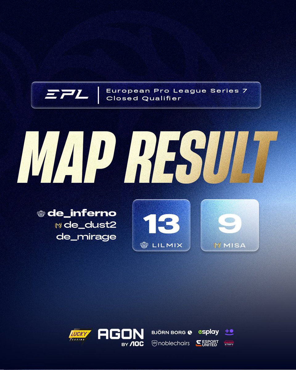 Lilmixgg's tweet photo. Good start to the series as we take our map pick 13-9. Let’s close the series in two maps. Next up is Misa Esports’ pick, Dust2.

#lilfam https://t.co/ARU7pBOZCH