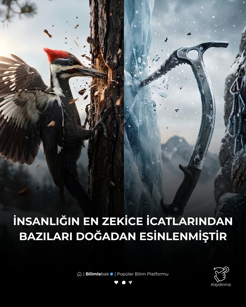 bilimlebak's tweet photo. Hızlı trenlerden savaş uçaklarına kadar, insanlığın en zekice icatlarından bazıları başlangıçta doğadan ilham almıştır. https://t.co/A2BWBjifAu