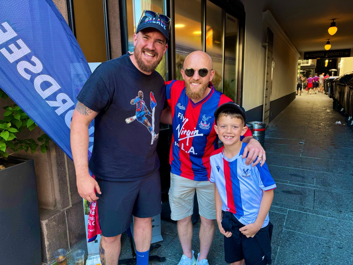 JamesBoult's tweet photo. The things this boy has seen at 7 years old following Palace! 🤯

Back home after an incredible couple of days, lifetime memories made! ❤️🦅💙

https://t.co/x1eGawAF41

#cpfc https://t.co/PGZPiYZzAj