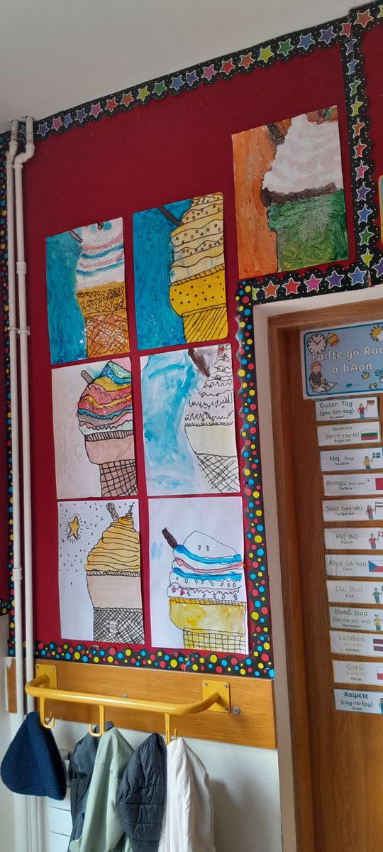 KnockNs's tweet photo. Summer Art Work 1st and 2nd Class https://t.co/OYf3cv7O2d