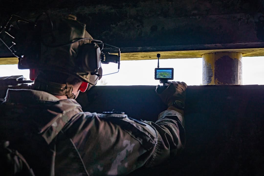 I_Corps's tweet photo. First flight, live fire.

Soldiers with 1-23 IN, 7th Infantry Division, tested the Neros Archer FPV drone during a live-fire strike exercise at Joint Base Lewis-McChord. https://t.co/SqZ4e5bWWy