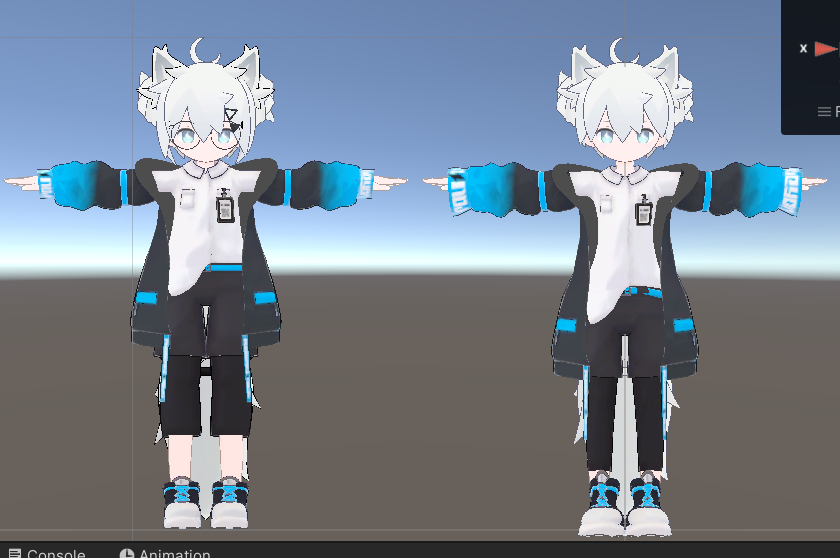 sgrvrc's tweet photo. 自分用におつきみの順変換プロファイル作ったので見て見てする💪(左キセテネ、右もちふぃった～変換結果)
おつきみらしいスラリとした身体のラインが出せて満足～ https://t.co/BcZuR7wicT