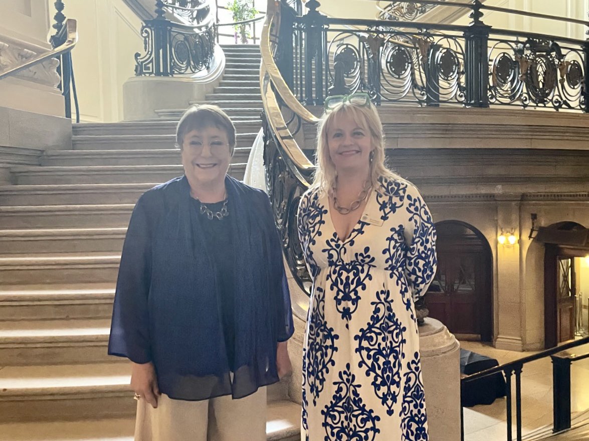 Embamexru's tweet photo. 🗓️On 28 May 2026, Michelle Bachelet @mbachelet,UN Secretary-General candidate, with other standing candidates, participated at the event: “The leader the world needs: Appointing the next UN Secretary-General”, organised by @UNAUK, where she presented her vision about the role of the @UN Secretary General. 

Ms Bachelet was nominated by 🇲🇽 Mexico and 🇧🇷 Brasil as candidate to that position. @Embamexru supported the participation of Ms Bachelet at this event. 

👏Congratulations to Ms Bachelet for sharing her thoughts and insights about UN topics and @UNAUK for organizing this event.

For more information about Ms Michelle Bachelte’s vision statement please visit 👉🏻  https://t.co/al0NAsJxV1

@SRE_mx @ONU_es