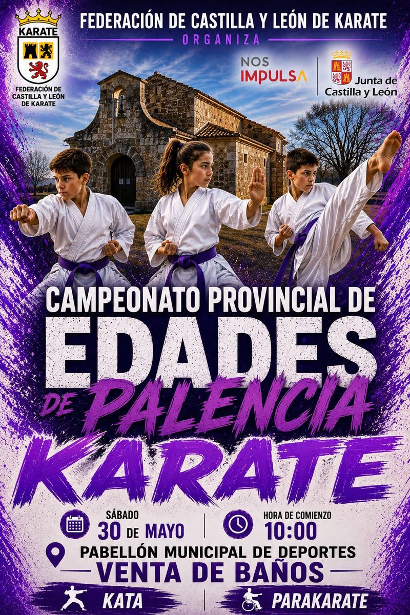 FujisanPalencia's tweet photo. 🥋💜C𝐀M𝐏E𝐎N𝐀T𝐎 𝐏R𝐎V𝐈N𝐂I𝐀L D𝐄 𝐄D𝐀D𝐄S 2𝟎2𝟔🥋💜

El @FujisanPalencia acudira con un gran equipo de karatekas dispuestos a disfrutar de una gran jornada matinal.

‼️𝗩𝗔𝗠𝗢𝗦 𝗔 𝗣𝗔𝗦𝗔𝗥𝗟𝗢 𝗘𝗡 𝗚𝗥𝗔𝗡𝗗𝗘‼️

💙🥋J𝐔N𝐓O𝐒 𝐒O𝐌O𝐒 𝐈M𝐏A𝐑A𝐁L𝐄S 💙🥋 https://t.co/phvaay0l4d