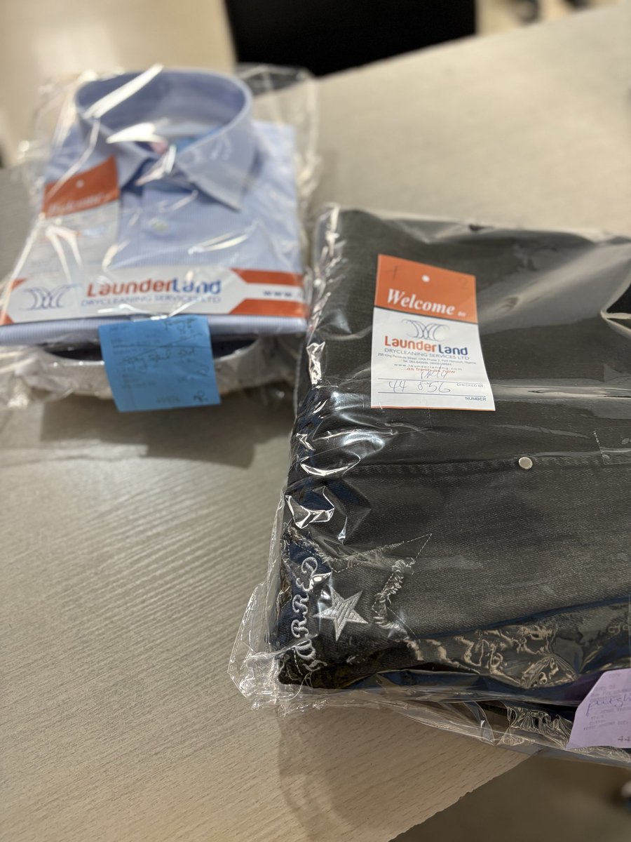 launderlandng's tweet photo. Freshly cleaned, neatly packaged, and ready for pickup. ✨

Professional laundry &amp; dry cleaning services in GRA Phase 2, Port Harcourt.

📞 09127052281
Pickup &amp; delivery available.

#launderland #laundryinportharcourt #drycleaning #gra #portharcourt https://t.co/CTSGQhcYZf