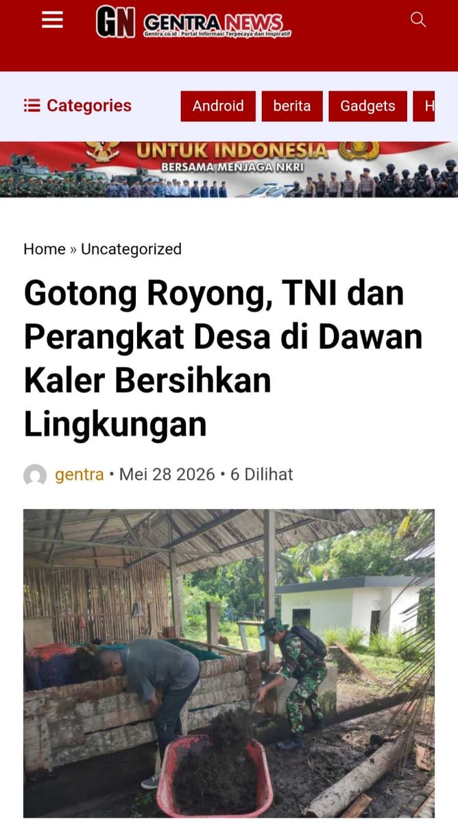 IntanSuray_'s tweet photo. TNI hadir bersama pemerintahan, sektor swasta, sesepuh adat, pemuda, perempuan, hingga relawan. Tanpa kecuali.
Fokus Menjaga VisiBangsa https://t.co/33uVel260r